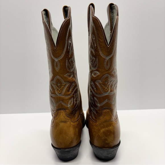✨Ariat Women’s Tan Leather Western Boots Size 8B - Picture 2 of 14
